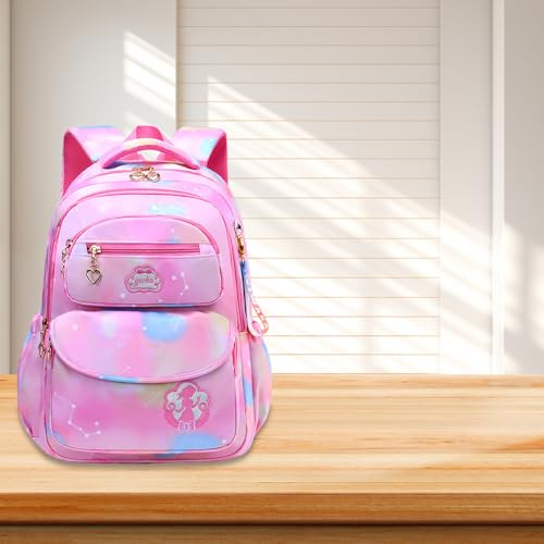 TOMVAES Kids Backpack for School Girls,Cute Lightweight Preschool Backpack for Toddlers Boys Girls Toddler Backpack With Cute Pendant