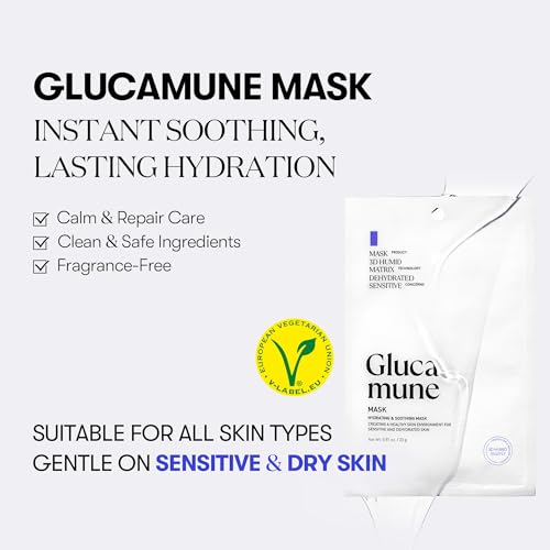VT COSMETICS Glucamune Mask | Vegan mucin, Soothing & Calming, For All Skin Types10pcs