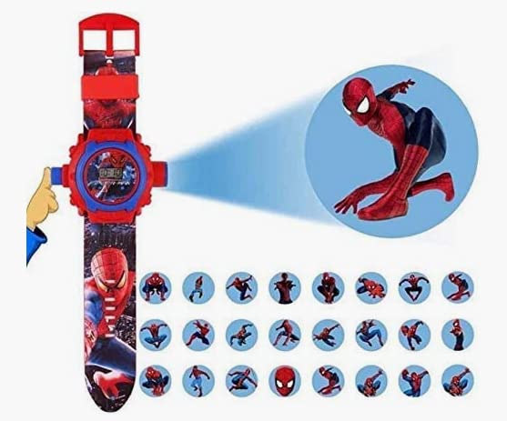 ROJILL Spiderman 24 Image Projector Digital Watch for Kids