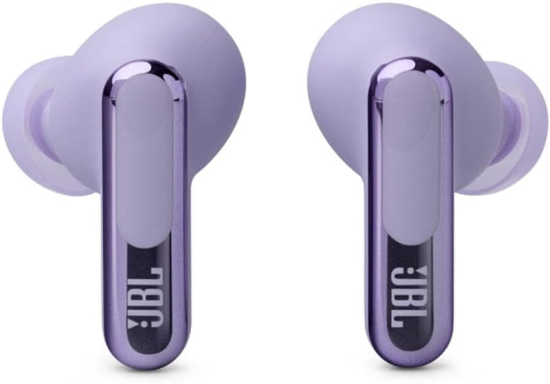JBL LIVE FLEX 3 True wireless noise-cancelling earbuds with open-stick design and 50 hours total playback plus wireless charging, Blue