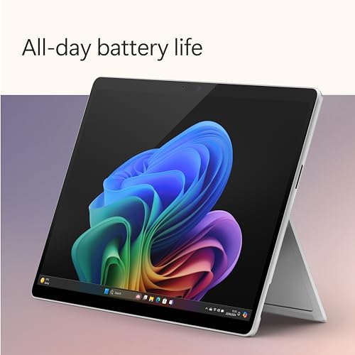Microsoft Surface Pro (11th Edition - 2024), Copilot, 2 in 1, 13"LCD upto 120Hz Display, Snapdragon X Plus, Qualcomm Hexagon with 45 TOPS NPU, Qualcomm Adreno GPU, 16GB RAM, 256GB SSD, Platinum