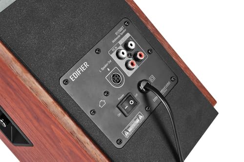 Edifier R1700BT Bluetooth Bookshelf Speakers - Active Near-Field Studio Monitors - Powered Speakers 2.0 Setup Wooden Enclosure - 66w RMS