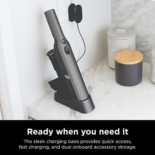Shark ION W1 Handheld Vacuum, Lightweight at 1.4 Pounds with Powerful Suction, ION Charging Dock, Single Touch Empty and Detachable Dust Cup (WV201)