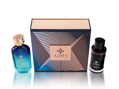 Azha Perfumes - 2Pc Gift Set Chevalier Noir EDP 100 ml for Men + Eternal Nights EDP 100 ml for Women