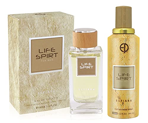 Estiara Life Spirt 2 Piece Gift Sets For Men - Eau De Toilette 100ML + 200ML Perfume Body Spray - perfume for men