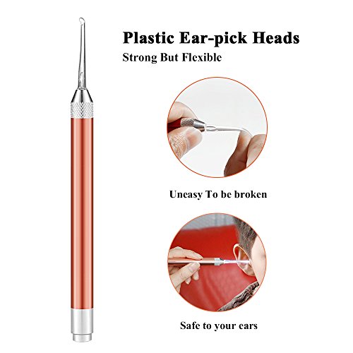 Generic 3pcs Ear Wax Removal LED Flashlight Tool Set for Baby And Adults Ear Pick Stainless Steel Ear Wax Cleaner Tweezers