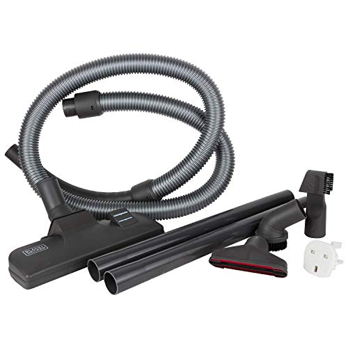 BLACK+DECKER Multi-Cyclonic Bagless Vacuum Cleaner, 1480W, 1.8L Capacity, 6-Stage Filtration, Variable Speed, 143 Air Watts, 5m Cable, Includes Brushes, Powerful & Efficient, Black - VM1480-B5