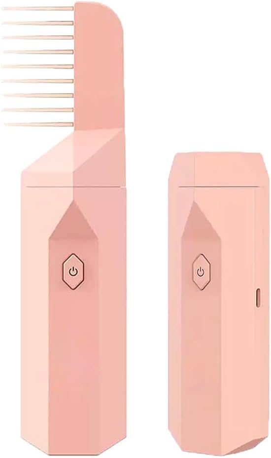 YU WELL Upgraded 2 in 1 Electric Comb Bakhoor Incense Burner Arabic Aroma Diffuser Mini USB Rechargeable for Personal Hair care Home Office & Car (PINK)