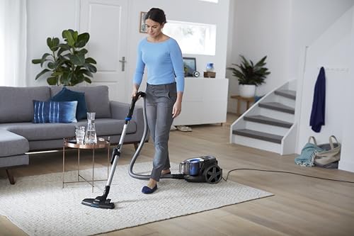 Philips Bagless PowerPro Compact Vacuum Cleaner - 1800W, PowerCyclone 5, Allergy H13 filter, 1.5L Dust Capacity, Washable Filter, Deep Black - FC9350/62