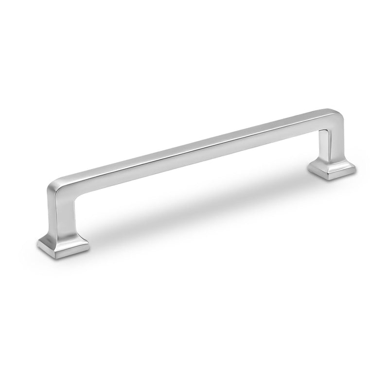VILA 6 Pack 6-1/4 inch Brushed Satin Nickel Kitchen Square Cabinet Handles Cabinet Pulls Drawer Pulls Kitchen Cabinet Hardware Kitchen Handles for Cabinets Cupboard Drawer Handles