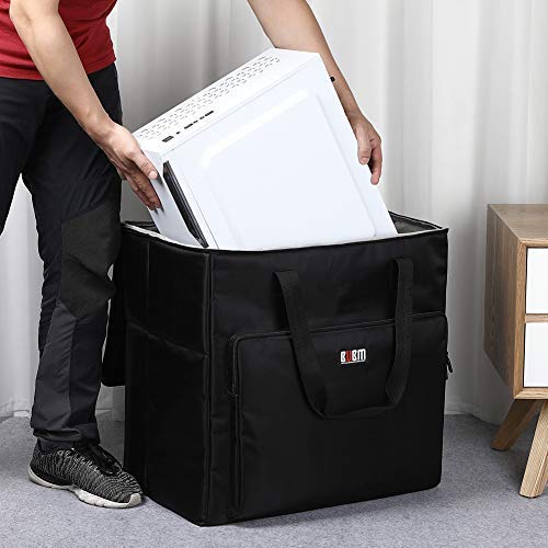 Buwico BUBM Desktop PC Computer Travel Storage Carrying Case Bag for Computer Main Processor Case, Monitor, Keyboard and Accessories