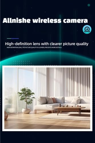 Wireless Security Camera for Home Surveillance - HD Night Vision, Motion Detection, No Drill Magnetic Mount, Cloud & TF Storage, Works in Extreme Temperatures (-20°C~45°C)