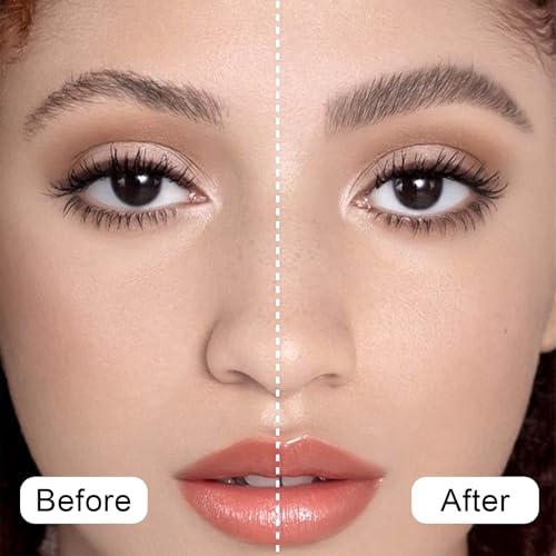 Erinde Eyebrow Fix Gel, Lightweight Makeup Brow Gel with Brush, 2 in1 Eyebrow & Hair Edges Setting Glue for Long-Lasting Hold, Waterproof, Smudge-Resistant, Quick-Dry Brow Styling Wax, Clear