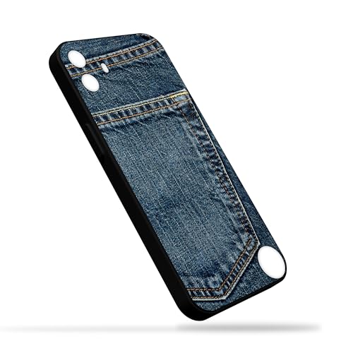 TPU Mobile Back Case Cover Compatible with Nothing CMF Phone 1 Model withJeans Pocket Pattern
