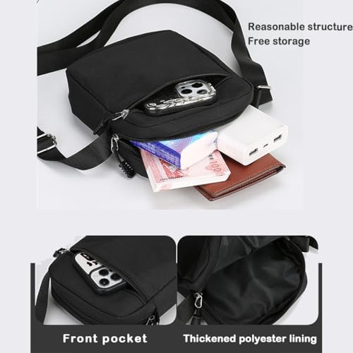 BIGTHREE Men's Handbags Shoulder Bags, Small Bag for Men, Cross Body Bags, Travel Shoulder Bag, Cross Body Phone Bag, Casual Shoulder Bag, with Adjustable Shoulder Strap and Compartment