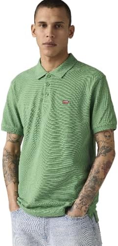 Mens Levis Hm Polo Polo Shirt - Green