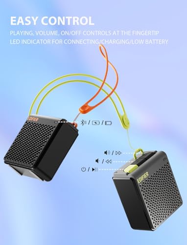 Edifier MP85 Mini Bluetooth Speaker, Portable Speakers with Bluetooth V5.3, 8-Hour Playtime, for Home, Travel, Outdoor - Grey