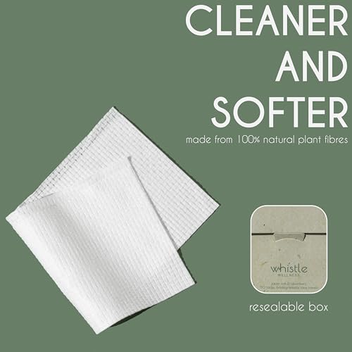 Whistle Wellness� Disposable Face Towel - Soft Biobased Super Absorbent Face Towels