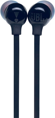 JBL Tune 110 Wired In-Ear Headphones, Deep and Powerful Pure Bass Sound, 1-Button Remote/Mic, Tangle-Free Flat Cable, Ultra Comfortable Fit - Black, JBLT110BLK