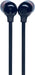 JBL Tune 110 Wired In-Ear Headphones, Deep and Powerful Pure Bass Sound, 1-Button Remote/Mic, Tangle-Free Flat Cable, Ultra Comfortable Fit - Black, JBLT110BLK