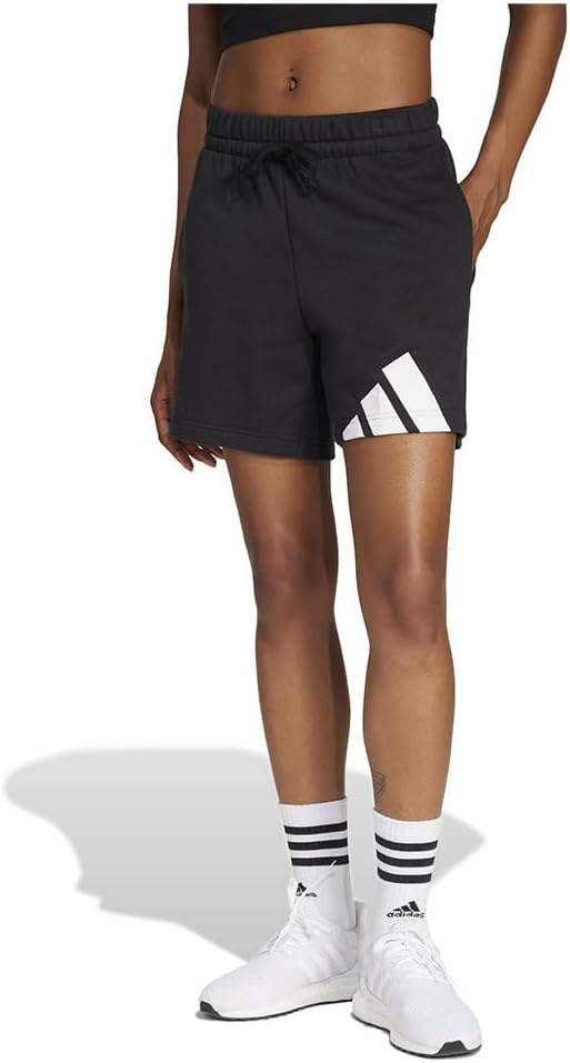 womens W BL FT SHO Shorts - BLACK/WHITE