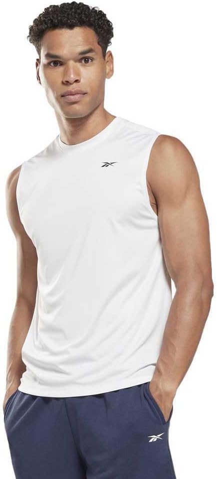 mens Train Slvls Tech T-SHIRTS - White