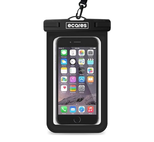 ECARES? Mobile Waterproof Pouch, Touchscreen Functionality Bag, Waterproof Case, Cellphone Dry Bag, Waterproof Phone Case, Drift Diving Swimming Waterproof Bag, for Smart Cellphones upto 7??(Pack-1)