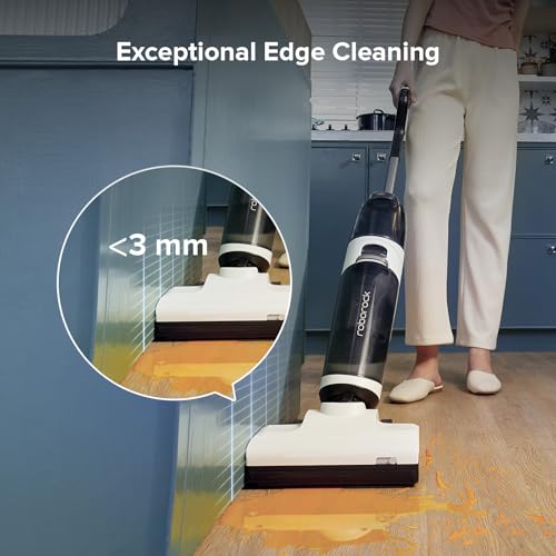 Roborock Flexi Lite Wet Dry Vacuum Cleaner Cordless, Lightweight Vacuum Mop with 17000 Pa Suction,180° FlatReach Design, Self-Cleaning and Hot Air Dry Floor Cleaner for Mopping Hard Floors
