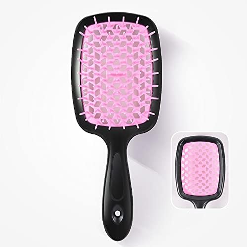 ALANX Detangler Hairbrush ï¼ŒMassage Curl Combï¼ŒDetangling Hair Brush for Women, Girls and Kids for Wet, Dryï¼ŒFine, Curly, Thick and Long Hair (WHITE/YELLOW)