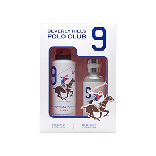 Beverly Hills Polo Club Sport No.9, Gift Set for Men EAU DE TOILETTE 100ml + Sport Deodorant 175ml