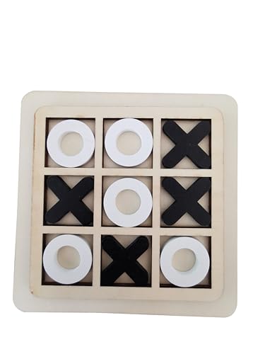 asmiat Creative Wooden Board Tic Tac Toe Game XO Table Toy Classical Family Children Puzzle Game Educational Toys