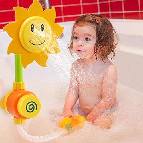 1 Pcs Baby Sunflower Shower Fountain Bath Toy Kids Bathroom Bathtub Play Water Faucet Bathing Tub Shower Children Spraying Taps Toys