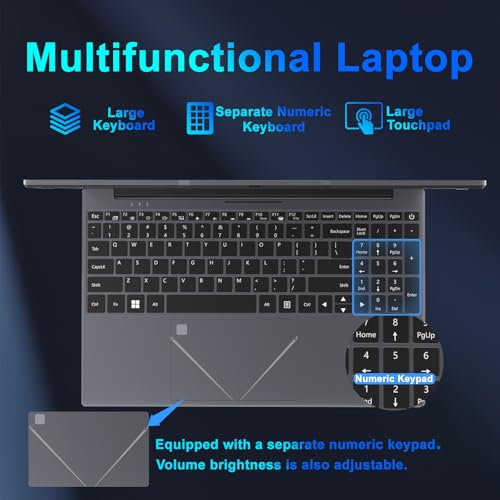 15.6" Laptop PC 16GB DDR4 512GB SSD, HD Laptop Computer AMD Ryzen 5 3500U Processor AMD Integrated Graphics computer with Touch ID 2.4/5G WiFi Bluetooth USB 3.0 WPS office for Students/Gaming laptop