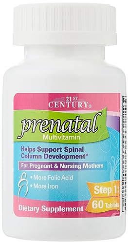 21st Century Prenatal Multivitamin/Mineral + DHA 60 Tablets / 60 Softgels Bottles 2's