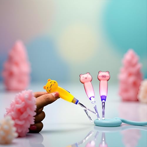1Pc Cute Flashlight Earpick,Earwax Cleaning and Removal Tools, Light Led Earpick Wax for Adults and Children Ear Safe
