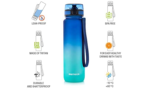 meteor Water Bottle Children's Leak-Proof Water Bottle School Nursery Sports Bottle Men's Fruit Insert Bottle Fast Water Flow Children's Bottle Camping Women's Water Bottle