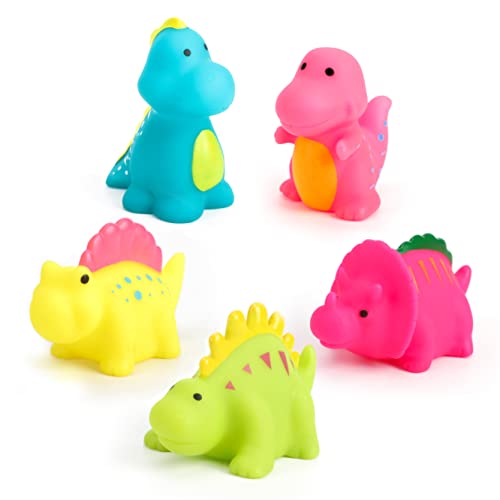 The Moon Brand Baby Sea Life Toys � 6Pcs Bath Fish Toys for Toddlers � Soft Baby Pool Accessories � Assorted Squeezable & Floating Aquatic Character Water Toys -Multi Color