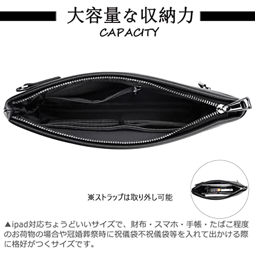 FSD.WG Mens Clutch Bag Man Purse Handbag 12 inches Large Hand Bag Big Clutch Wallet