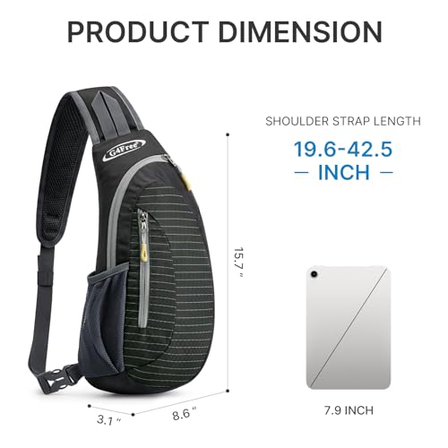 G4Free Small Sling Bag Crossbody Chest Bag Shoulder Backpack Outdoor Anti Theft