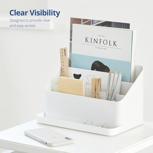 BLUE GINKGO Desk Organizer - Office Organization | Stationery, Craft Organizer, Pencil Holder, Pen Holder for Desk | Office Desk Accessories (Made in Korea) - Green