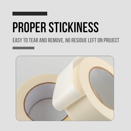 MOMENT 1 Roll Masking Tape 2 inches x 20 Yards | Strong Adhesive Tape for Painting, Decorating, DIY Home, Office, School Stationery, Arts, DIY Crafts