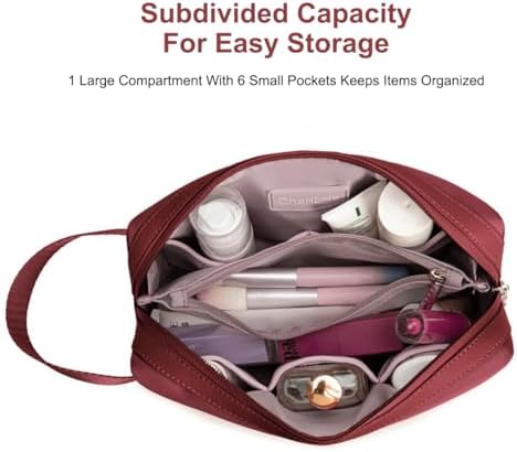 Women's Makeup Bag, Large Capacity Cosmetic Bags for Women, Stylish and Durable Women's Carry-all Bag with Multiple Pockets Daily Use for Women