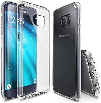 Samsung Galaxy S7 Edge Mobile Phone case Surface Cover Straight Screen Creative Anti-drop All-inclusive Silicone Simple Mobile Shell - Clear
