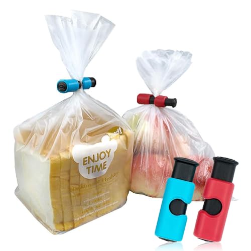 6pcs Food Clips for Bags, Freezer Bag Clips,Bag Clips for Food Storage and Food Clips Reusable for Bags Dried Fruit Food Sandwich Bread Storage