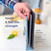 CLOVE Plastic Chopping Boards with Stand BPA-Free Grey Chopping Boards Dishwasher Safe 32 x 24, 30 x 20, 26 x 19 cm Large for Meat Kitchen Chopping Boards Non-Slip Juice Groove Black