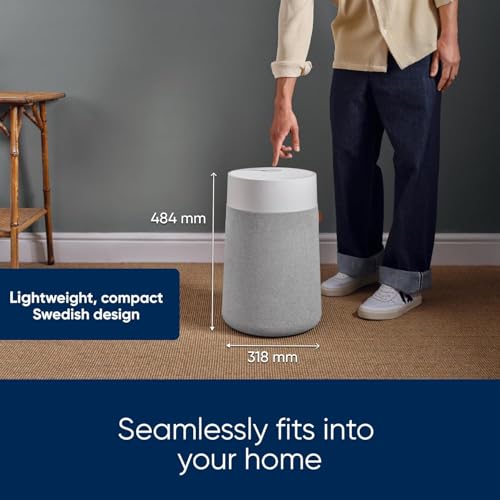 BLUEAIR Air Purifier for All Spaces at Home, Cleans 172 m² in One Hour, HEPASilent Smart Air Cleaner for Pets Allergy, Virus, Dust, Mould, Smoke - Blue Pure 3350i Max Air Freshener