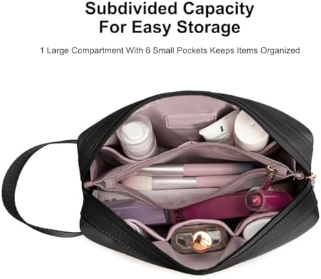 Women's Makeup Bag, Large Capacity Cosmetic Bags for Women, Stylish and Durable Women's Carry-all Bag with Multiple Pockets Daily Use for Women