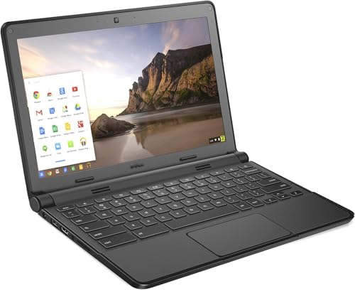 KJD Used Chromebook Laptop 11-3120 P22T 11.6 Inches Intel Celeron N2840 2.16GHz Processor 4GB RAM 16GB SSD Chrome OS PC Notebook Top Apperance Covered by Computer Skin with Charger (Upgraded)