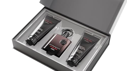 AFNAN Gift Set Supremacy Not Only Intense Eau De Perfume 100 ML + Shower Gel 150 ML + After Shave 150 ML, Perfume Gift Set For Men
