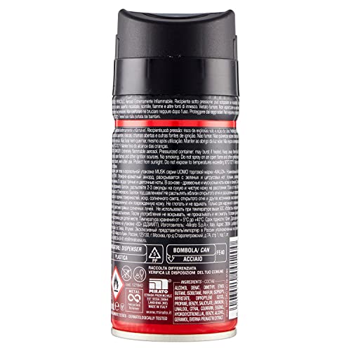 Malizia Uomo Musk Eau De Toilette Deodorant - perfume for men, 150 ml